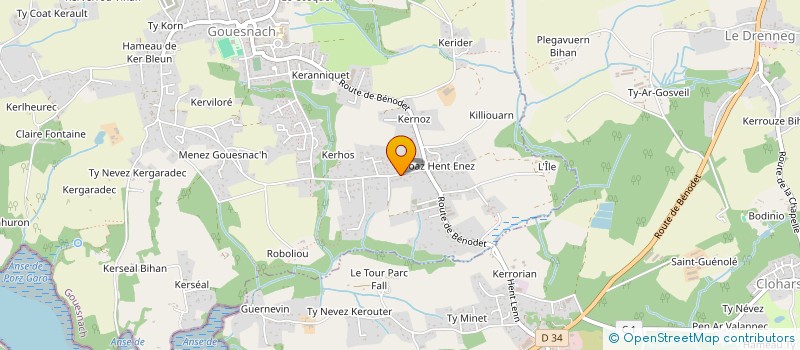 localisation de l'entreprise MENUISERIEMABTC  GOUESNACH