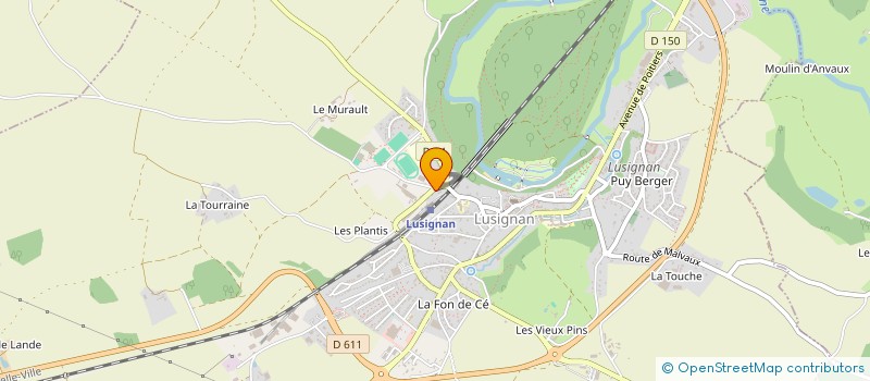 localisation de l'entreprise MENUISERIES A.P.B. à LUSIGNAN