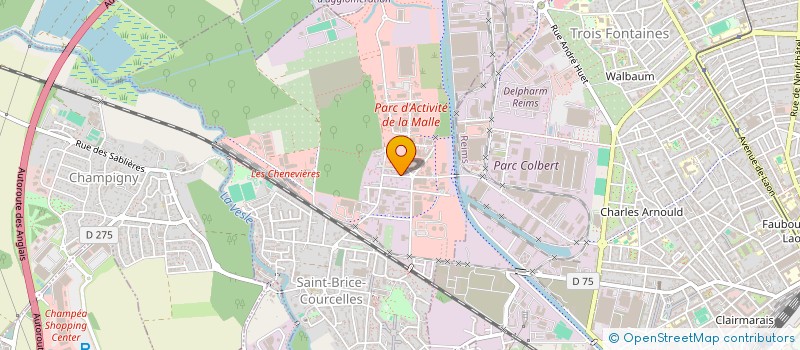 localisation de l'entreprise MENUISERIES AGENCEMENT DU BATIMENT  SAINT-BRICE-COURCELLES