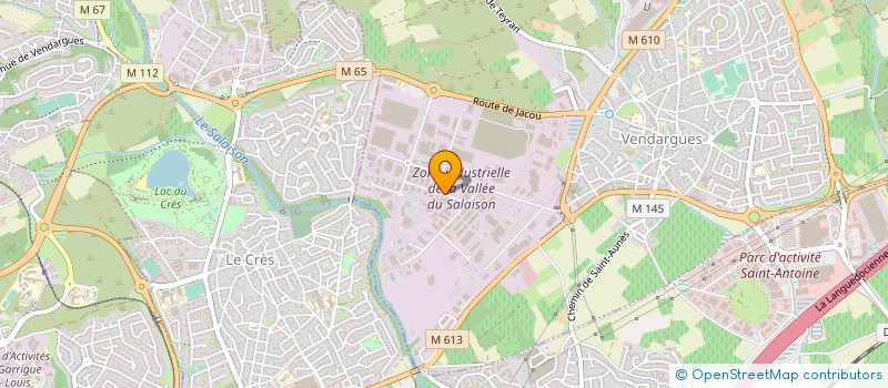 localisation de l'entreprise MENUISERIES ALUMINUIM PREFABRIQUEES à VENDARGUES