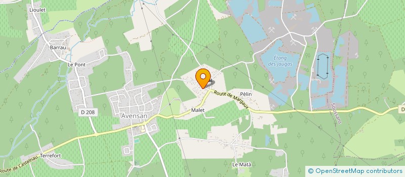 localisation de l'entreprise MENUISERIES BATIMENT  AVENSAN