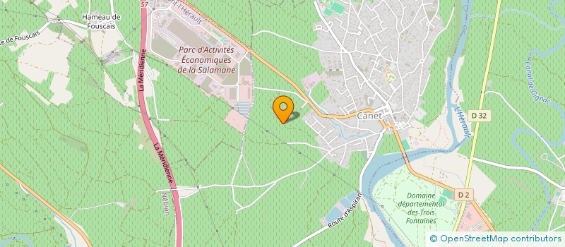 localisation de l'entreprise MENUISERIES COEUR D HERAULT à CANET