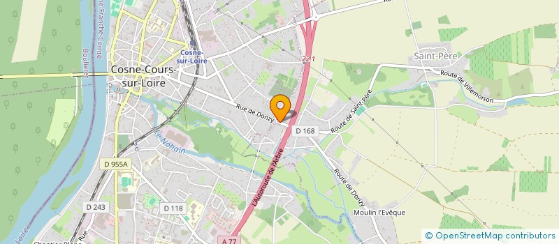localisation de l'entreprise MENUISERIES CONFORT ENERGIE à MESVES-SUR-LOIRE