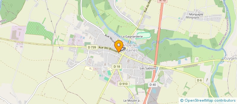 localisation de l'entreprise MENUISERIES CUISINES ELECTRICITE  MANSLE-LES-FONTAINES