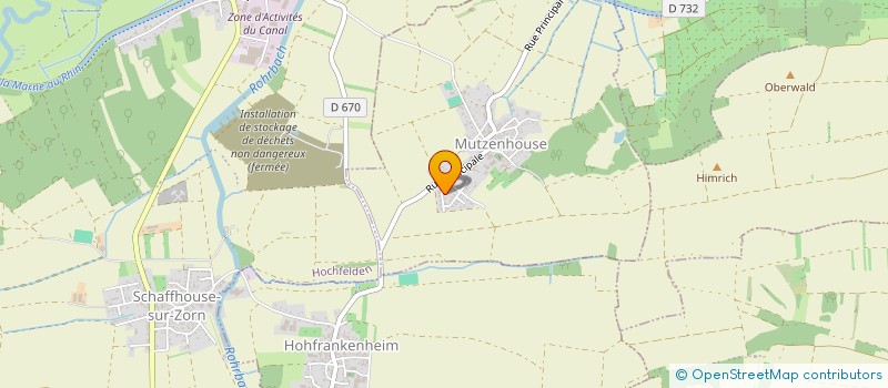 localisation de l'entreprise MENUISERIES D'INTERIEURS SERVICES  MUTZENHOUSE