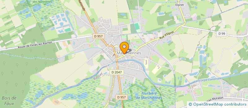 localisation de l'entreprise MENUISERIES DE L'OSTREVENT  MARCHIENNES