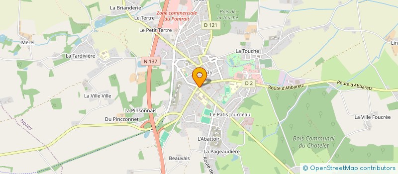 localisation de l'entreprise MENUISERIES DE LA PIERRE BLEUE à NOZAY