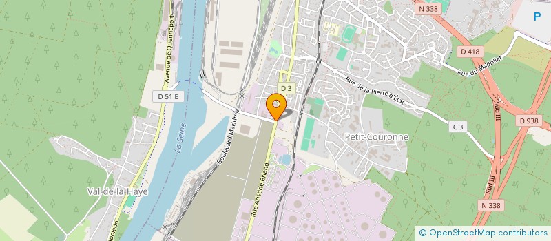 localisation de l'entreprise MENUISERIES DE LA SEINE à PETIT-COURONNE