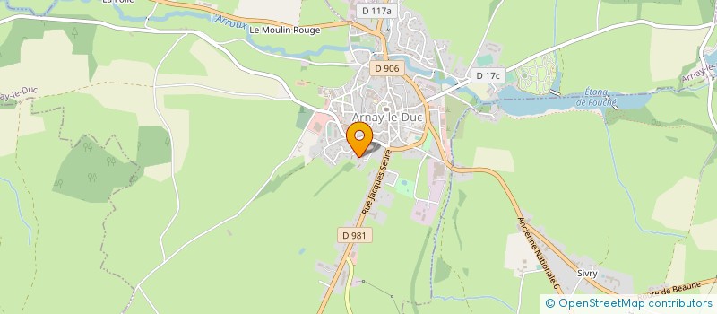 localisation de l'entreprise MENUISERIES DES MONTQUARTIERS  ARNAY-LE-DUC