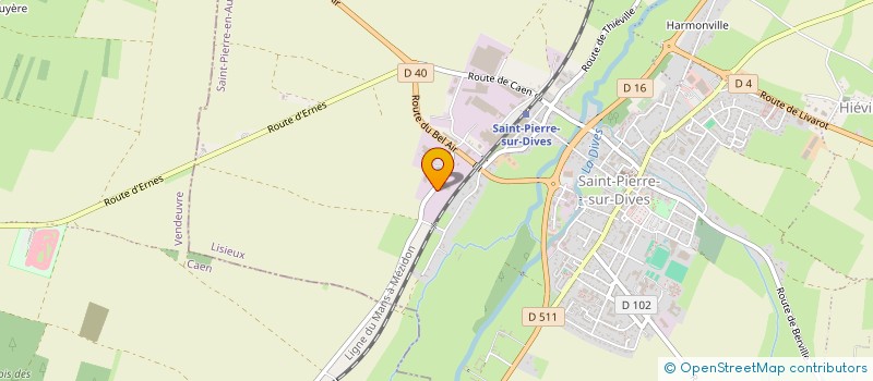 localisation de l'entreprise MENUISERIES DES TROIS RIVIERES  SAINT-PIERRE-EN-AUGE