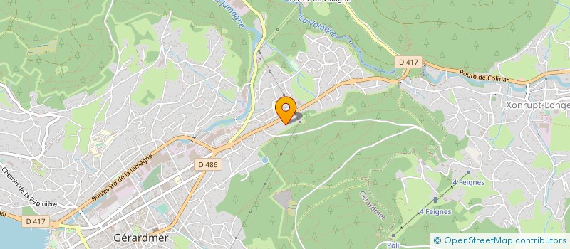 localisation de l'entreprise MENUISERIES DES VOSGES à GERARDMER
