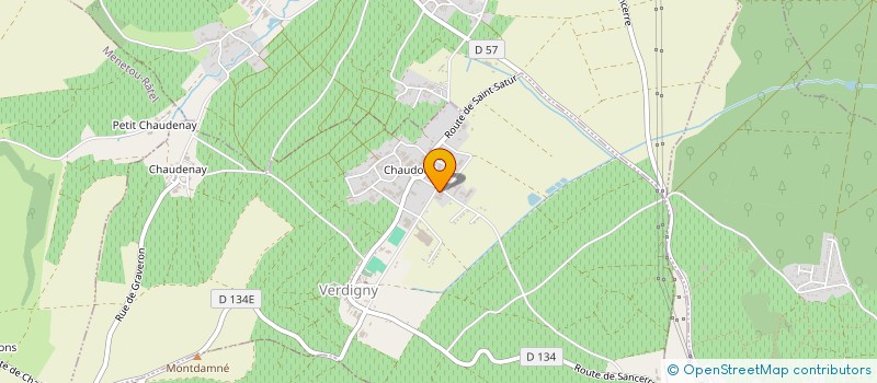 localisation de l'entreprise MENUISERIES DU SANCERROIS  VERDIGNY