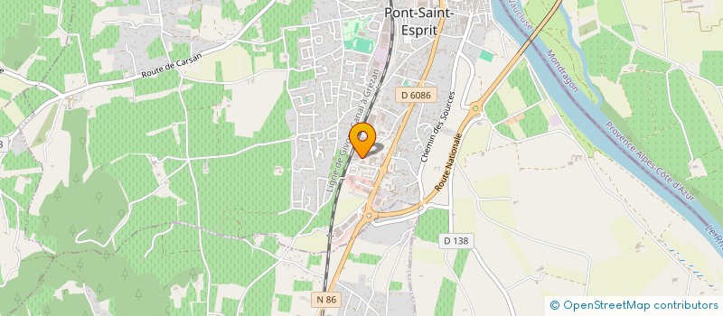 localisation de l'entreprise MENUISERIES DU SUD  PONT-SAINT-ESPRIT