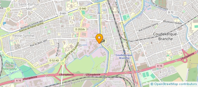 localisation de l'entreprise MENUISERIES DUNKERQUOISES à DUNKERQUE