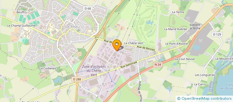 localisation de l'entreprise MENUISERIES ET VERANDAS D'ARMOR à LE RHEU