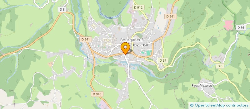 localisation de l'entreprise MENUISERIES FAYETTE à BOURGANEUF