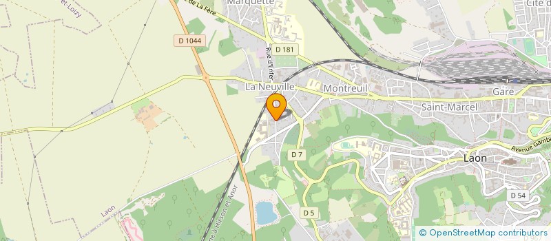 localisation de l'entreprise MENUISERIES FRONTONAISES à LAON