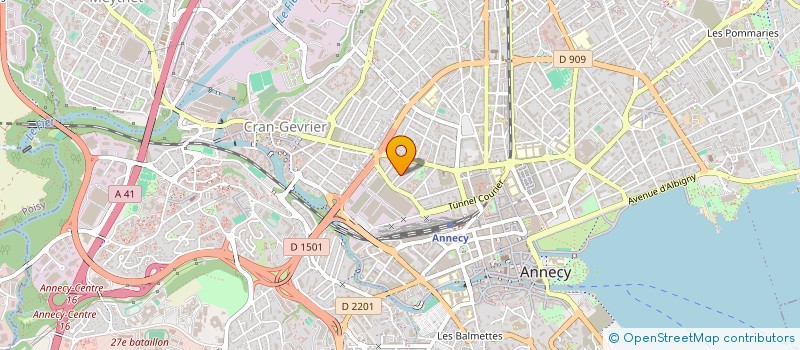 localisation de l'entreprise MENUISERIES GAILLERES à ANNECY
