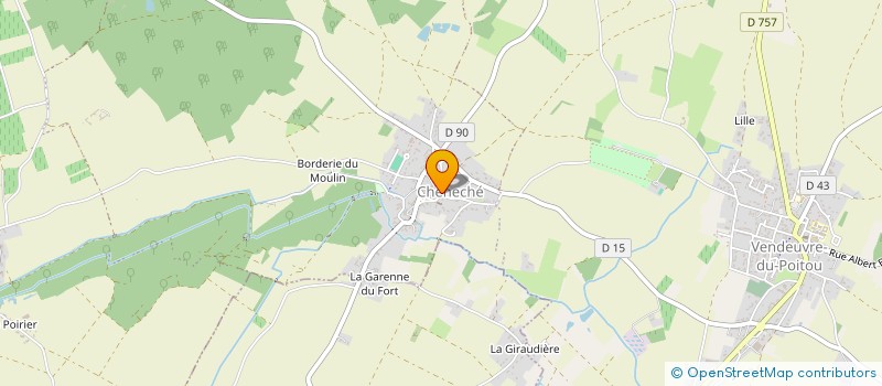 localisation de l'entreprise MENUISERIES HENRI BOUREAU.FILS PAR ABREVIATION MHB.FILS à NEUVILLE-DE-POITOU
