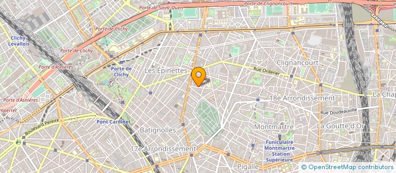 localisation de l'entreprise MENUISERIES LAMARCK à PARIS