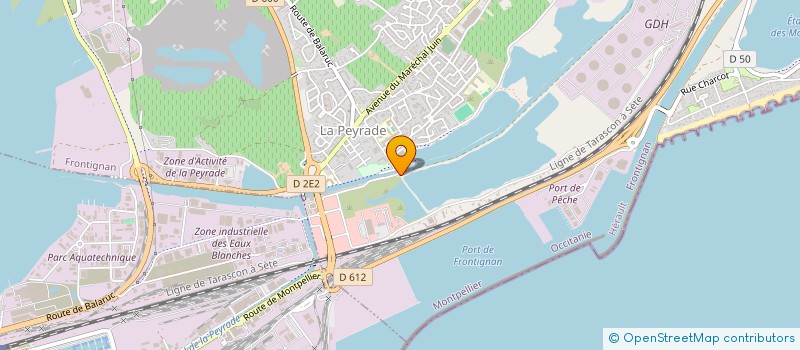 localisation de l'entreprise MENUISERIES LANGUEDOCIENNES à FRONTIGNAN