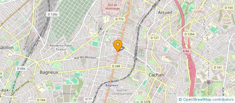 localisation de l'entreprise MENUISERIES MODERNES à BAGNEUX