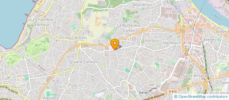 localisation de l'entreprise MENUISERIES MODERNES à ANGLET