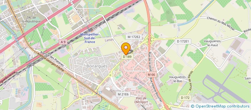 localisation de l'entreprise MENUISERIES MURS RIDEAUX SUD à LATTES