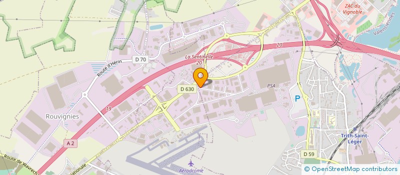 localisation de l'entreprise MENUISERIES P2F  TRITH-SAINT-LEGER