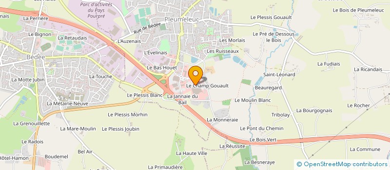 localisation de l'entreprise MENUISERIES PEPION à PLEUMELEUC