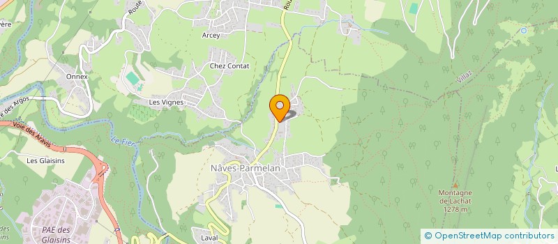 localisation de l'entreprise MENUISERIES PRO  NAVES-PARMELAN