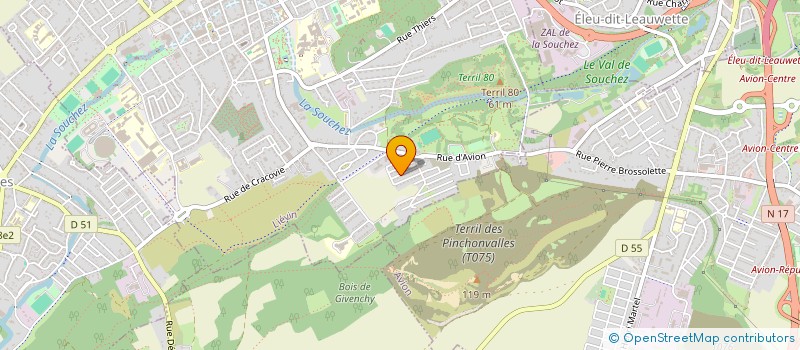 localisation de l'entreprise MENUISERIES-SERVICES  LIEVIN