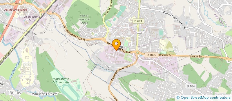 localisation de l'entreprise MENUISERIES STRUCT BOIS MICHEL DUPUIS à ANGOULEME