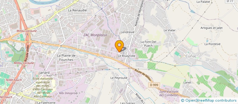 localisation de l'entreprise MENUISERIES TARNAISES REUNIES à ALBI