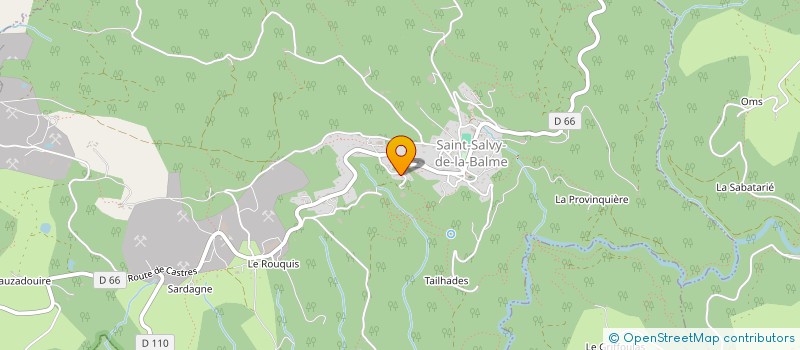 localisation de l'entreprise MENUISERIES TUONI  SAINT-SALVY-DE-LA-BALME