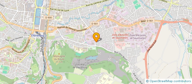 localisation de l'entreprise MENUISIER ALU PVC à CHERBOURG-EN-COTENTIN