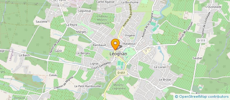 localisation de l'entreprise MENUISIER DAVID à LEOGNAN