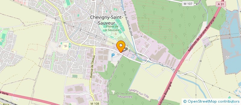 localisation de l'entreprise MENUISIERS 26  CHEVIGNY-SAINT-SAUVEUR