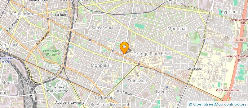 localisation de l'entreprise MENUISTORES AGENCEMENT  VILLEURBANNE