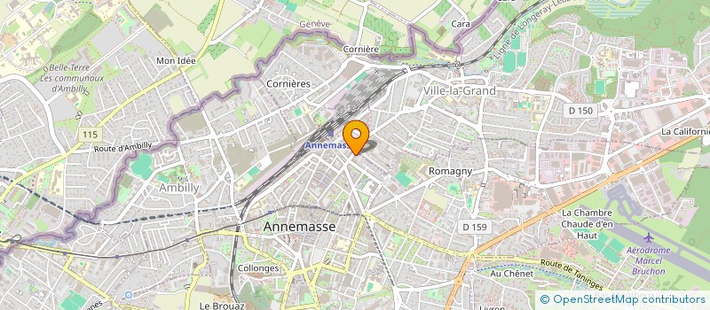 localisation de l'entreprise MENUISTYL à ANNEMASSE