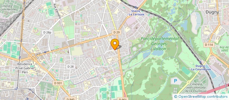 localisation de l'entreprise MENUIZTOUT  STAINS