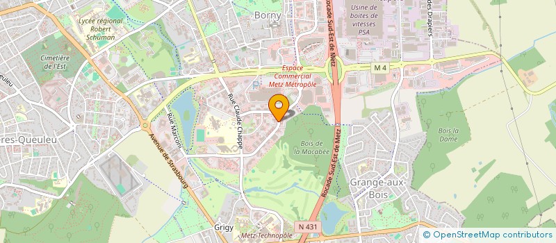 localisation de l'entreprise MENWAY HOLDING  METZ