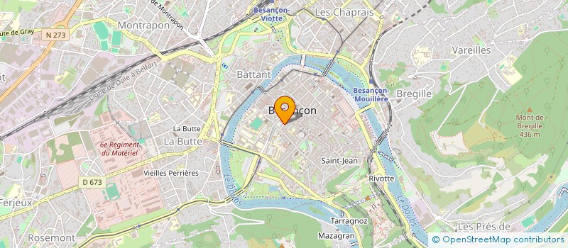 localisation de l'entreprise MENYNE à BESANCON