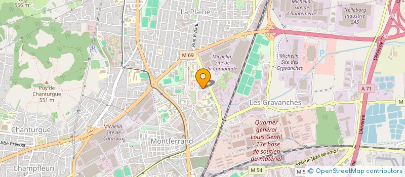 localisation de l'entreprise MENZIL  CLERMONT-FERRAND