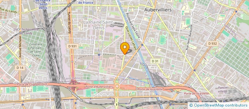 localisation de l'entreprise MENZOS  AUBERVILLIERS