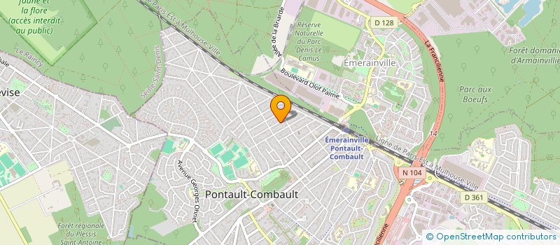 localisation de l'entreprise MENZOULA  PONTAULT-COMBAULT