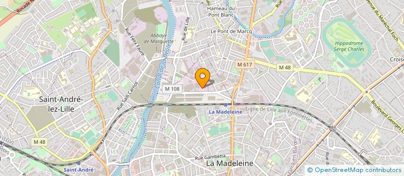 localisation de l'entreprise MEO-FICHAUX DIVISION RESTAURATION HORS DOMICILE à LA MADELEINE