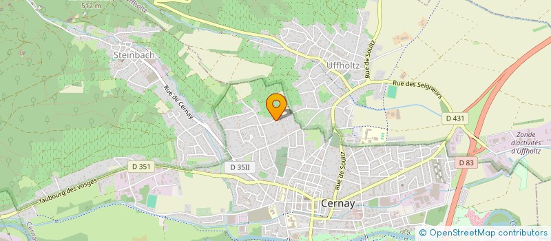 localisation de l'entreprise MEO PRODUCTIONS S.A.S.  CERNAY