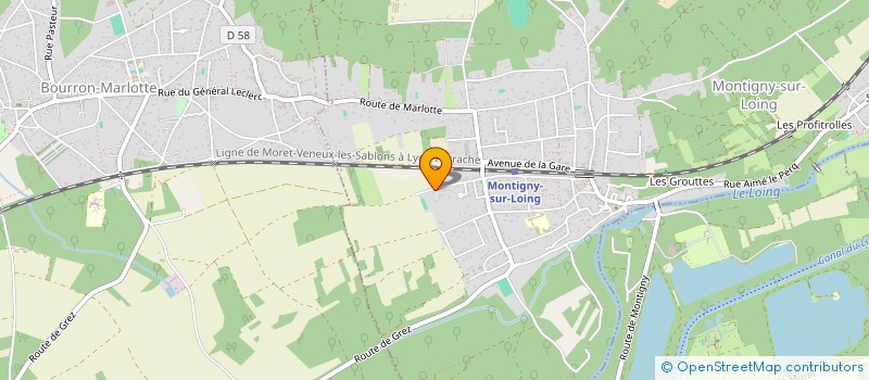 localisation de l'entreprise MEODIAL  MONTIGNY-SUR-LOING