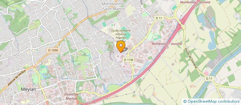 localisation de l'entreprise MEOLAND  MONTBONNOT-SAINT-MARTIN